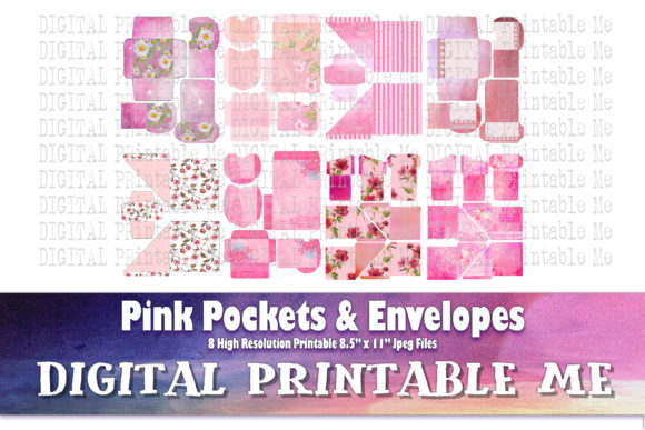 Download Pink Pockets Envelopes, Vintage Ephemera - Pocket Collection