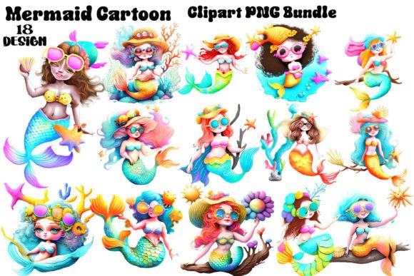Download Vintage Mermaid Cartoon - Vintage Collection