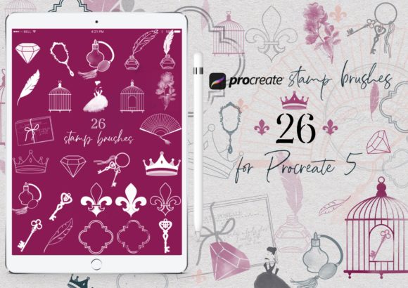 Download Procreate Vintage Stamp Brushes - Vintage Collection