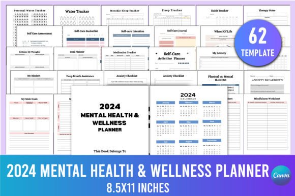 Download 2024 Mental Health &amp; Wellness Planner - Premium Resources