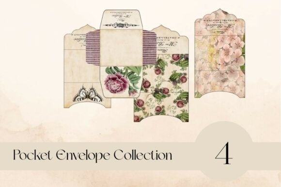 Download Printable Junk Journal Pocket Envelopes: - Pocket Collection