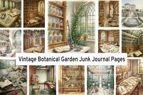 Download Vintage Botanical Garden Junk Journals - Vintage Collection