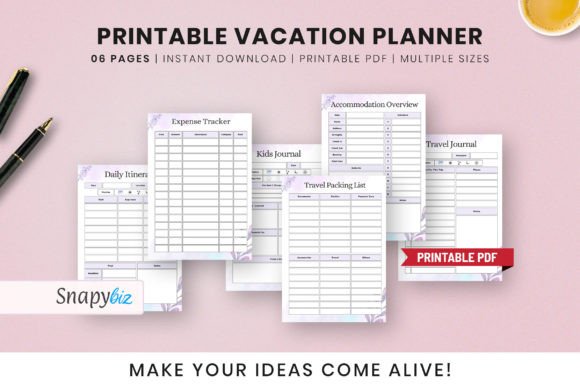 Download Free Printable Vacation Planner - Vacation planner Collection