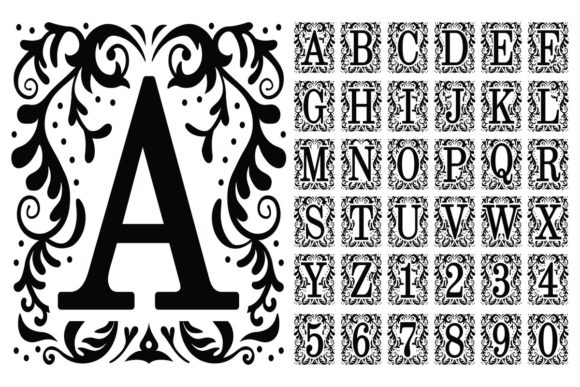 Download Vintage Monogram Letters - Vintage Collection