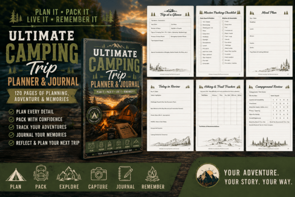 Download Ultimate Camping Trip Planner &amp; Journal - Trip planner Collection