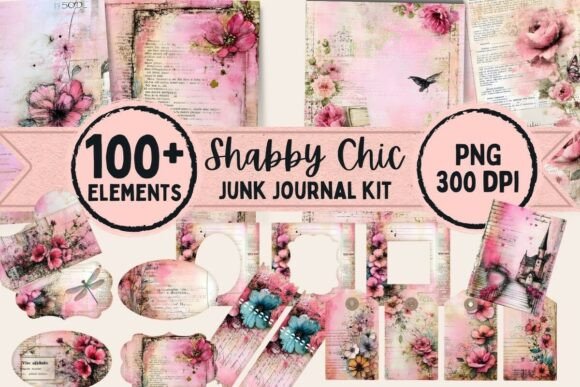 Download Vintage Shabby Chic Junk Journal Kit - Vintage Collection