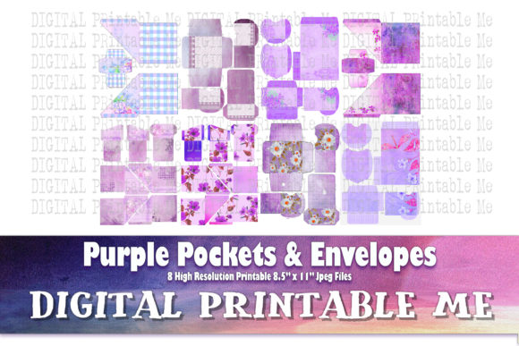 Download Purple Pockets Envelopes Scrapbook Craft - Pocket Collection