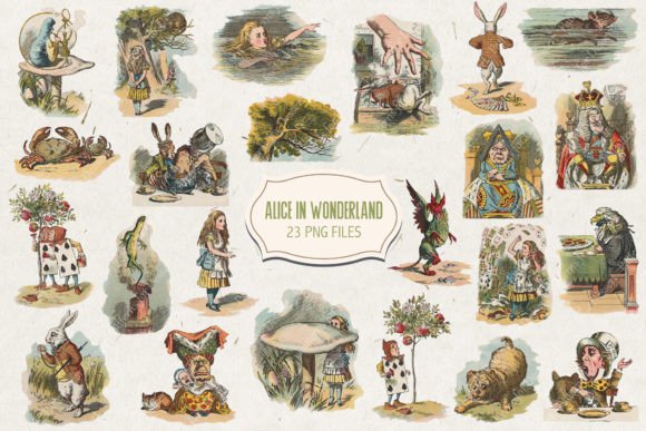 Download Vintage Alice in Wonderland II - Vintage Collection