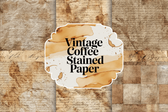 Download Vintage Coffee Stained Paper - Vintage Collection