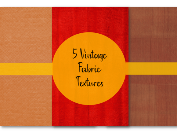 Download 5 Vintage Fabric Textures - Vintage Collection