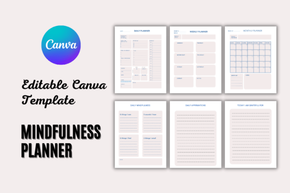 Download DAILY MINDFULNESS PLANNER PRINTABLE - Mindfulness plan Collection