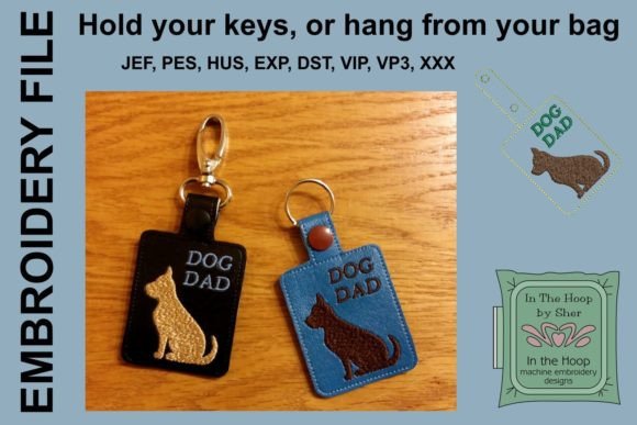 Download Dog Dad Key Fob - Key Collection