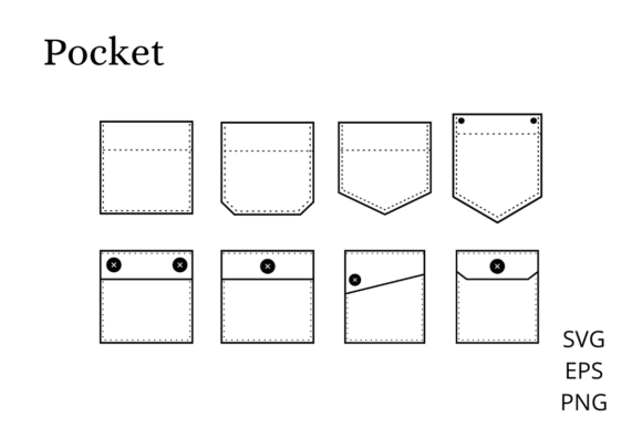 Download Pocket Patches Outline Illustration - Pocket Collection