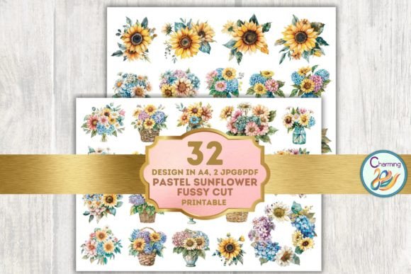 Download Fussy Cut: Vintage Sunflower - Vintage Collection