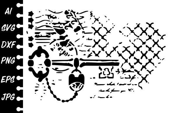 Download Stencil Vintage Key Grunge - Key Collection